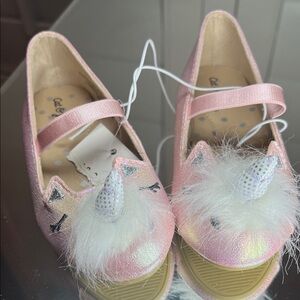 NWT Cat & Jack Pink Unicorn Dress Shoes 
SIZE 6